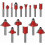 15pcs Shank Mill Bit Set Tungsten Carbide Mill Bit Set Profile Carbide Woodworking Tools 10