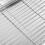 Raindrops Baking Rack For Oven Cooking Silver 1 Pair 7