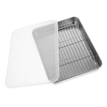 Raindrops Baking Rack For Oven Cooking Silver 1 Pair