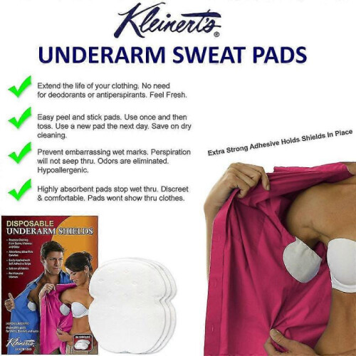 24pcs Underarm Sweat Pads Disposable Premium Absorbent Armpit Underarm Shields 1