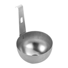 Egg Spoon Stainless Steel Poached Egg Tool Hangable Nonstick Steamer Durable Easy Clean Round Cups 2.64 Inch