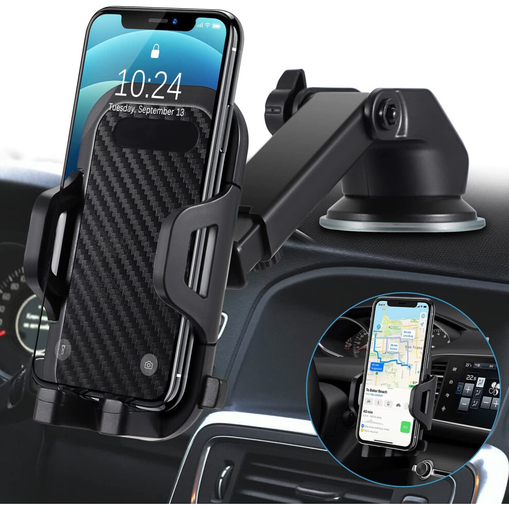 Mobile Phone Holder 3 In 1 Car Vent And Suction Mount Silicone Protection Universal Phone Holder 360 Degree Rotation W2 9084446988161
