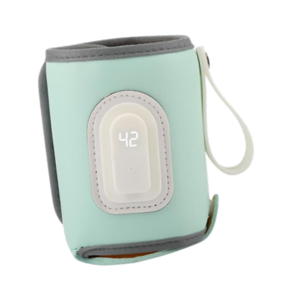 Portable Heating Milk Warmer For Travel Bottle Tote Bag Insulation Sleeve Infant Nursing Bottle Heater Green