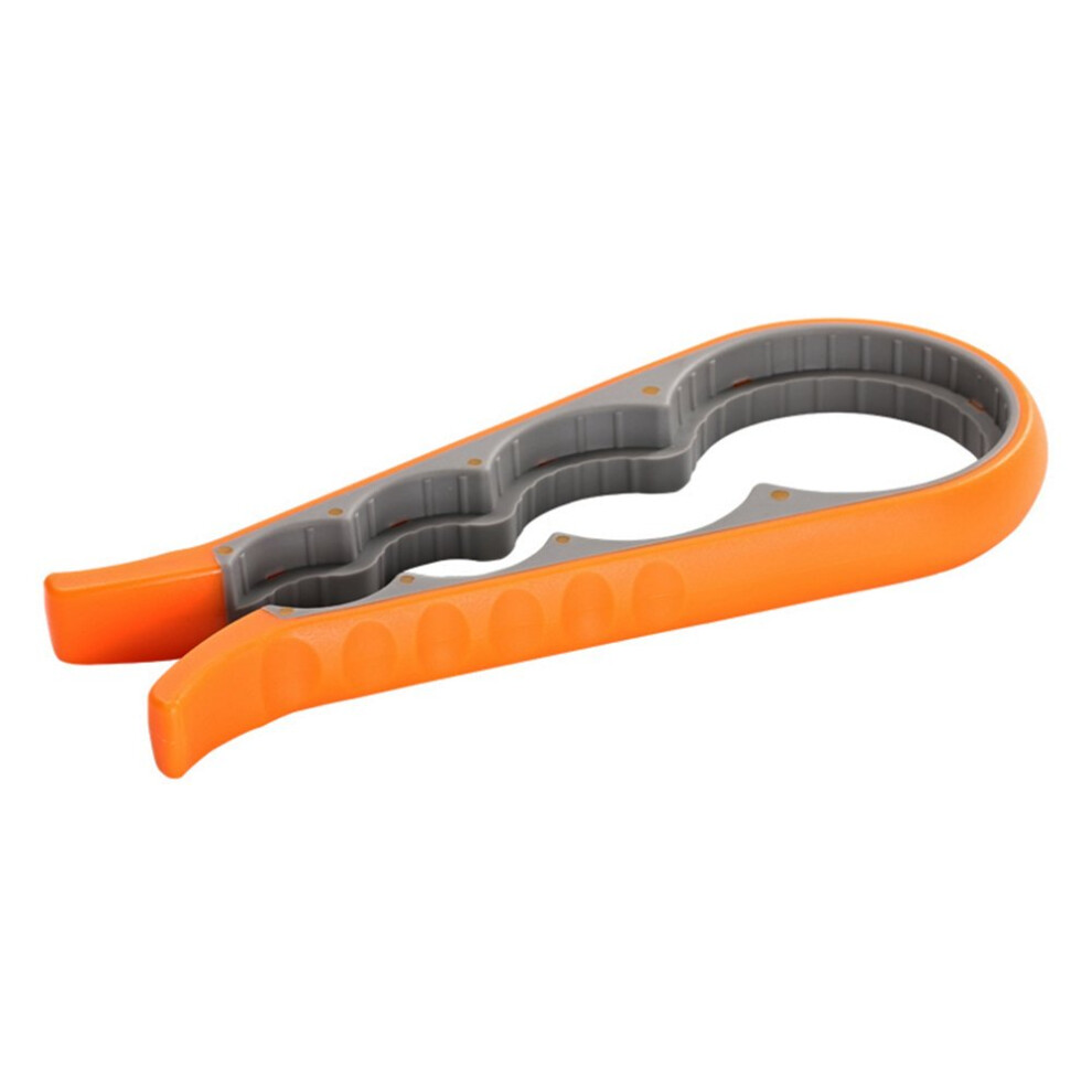Orange Jar Opener And Bottle Opener For Weak Hands Arthritis Elderly And Children, Non-Slip Jar Opener Grip, Ergonomic