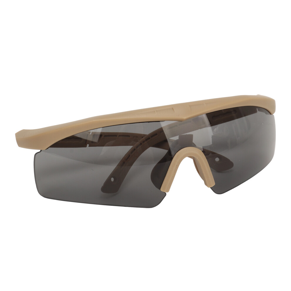 Uv Protective Shooting Glasses Military Goggles Windproof Cycling Eye Protection Khaki 7681351056064