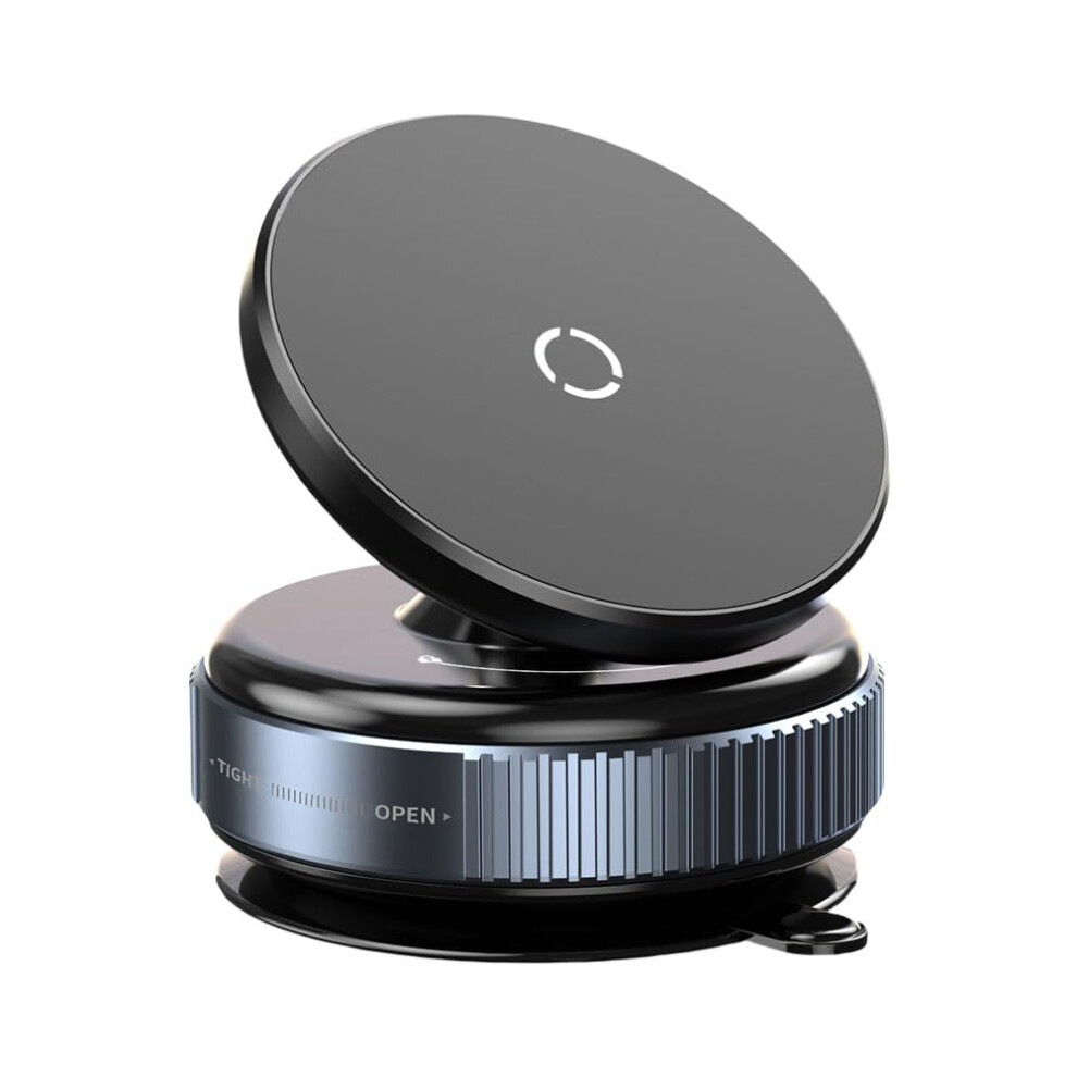 Magnetic Vacuum Suction Cup Car Mount Phone Holder For Gym Mirror Shower Finish Black 9393856813971