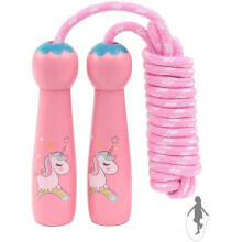 8.2ft Adjustable Cotton Jump Rope with Wooden Handle Boys and Girls Fitness Outdoors