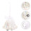 2Pcs Clear Bell Shaped Acrylic Decorative Ornaments for Xmas Tree 11