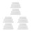 6Pcs Non-Slip Beige Rubber Pool Ladder Bumpers Replacement Caps 8