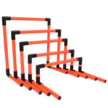 Portable PVC Training Hurdles 5 Adjustable Heights For Soccer Football Track Practice Stable Agility Equipment