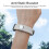 Adjustable Waterproof Silicone Anti Static Wrist Strap Women Men White 6