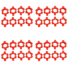 32PCS Dumbbell Nut Dumbbell Rod Nut Collars For Barbells Barbell Collar Set Steel Standard Size Black