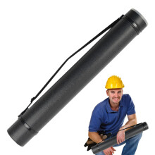 Poster Storage Tube Crush-Proof Waterproof Shoulder Strap Container Reusable For Trade Shows And Document Preservation