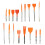 Electric Hammer Masonry Chisel Set Type A Spring Steel Flat Point Grooved Tile Cement Concrete Brick Stone Drill Bit 5