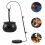 black plastic cauldron set with rack for halloween candy and decor 9