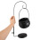 black plastic cauldron set with rack for halloween candy and decor 4