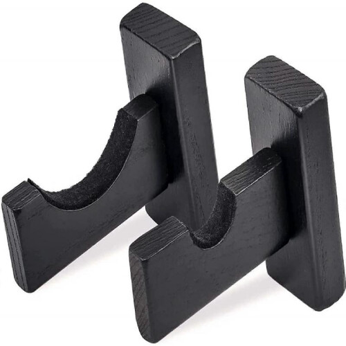 Baseball Bat Display Wall Mount, Softball Bat Rack for Horizontal Display, Solid Wood with Soft Felt and Hidden Screws