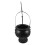 black plastic cauldron set with rack for halloween candy and decor 1