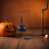 black plastic cauldron set with rack for halloween candy and decor 7