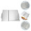 stainless steel square barbecue plate for home use 4