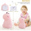 Silicone Dinosaur Night Light for Kids, Color Changing, Pink 4