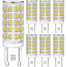 Dimmable G9 LED Bulbs, 5W 230V, Equivalent to 40W Halogen Bulb, Pack of 6