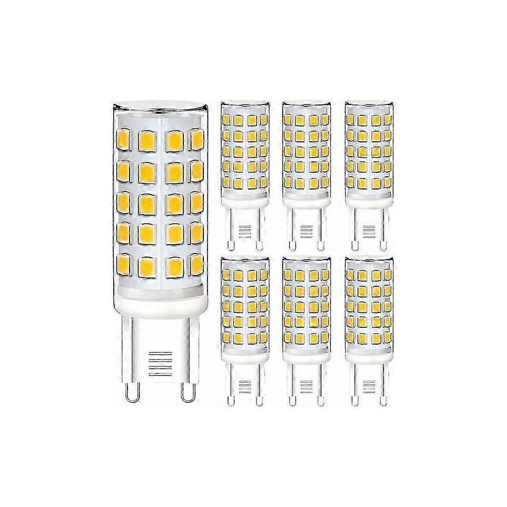 Dimmable G9 LED Bulbs, 5W 230V, Equivalent to 40W Halogen Bulb, Pack of 6