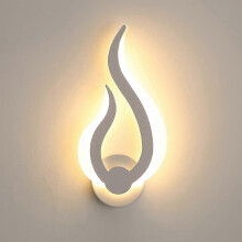 Modern LED indoor wall light 10W, warm white 3000K, height 31cm, wall night light 220V, IP20