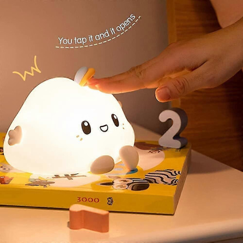 Rechargeable Silicone LED Night Light with 7 Colors Touch Sensor for Bedroom 2