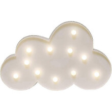 Cloud Shape LED Night Light Battery Powered Decorative Light for Kids Baby Room (White)