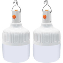 Pack Portable Camping Lanterns with USB Rechargeable Batteries, 500 Lumens, Super Bright, for Camping, Tent, Patio, Garden, BBQ