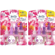 4 x 20ml Febreze 3Volution Plug in refill - Peony & Cedar