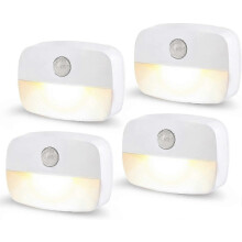 Set of 4 sports lights with automatic on/off and light sensor