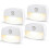 Set of 4 sports lights with automatic on/off and light sensor 1