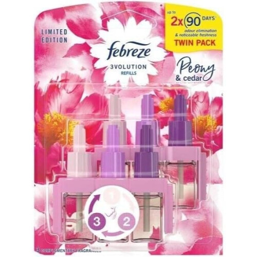 Febreze 2 x 20ml Febreze 3Volution Plug in refill - Peony & Cedar