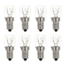 Pack of 8 25W E14 microwave oven light bulbs