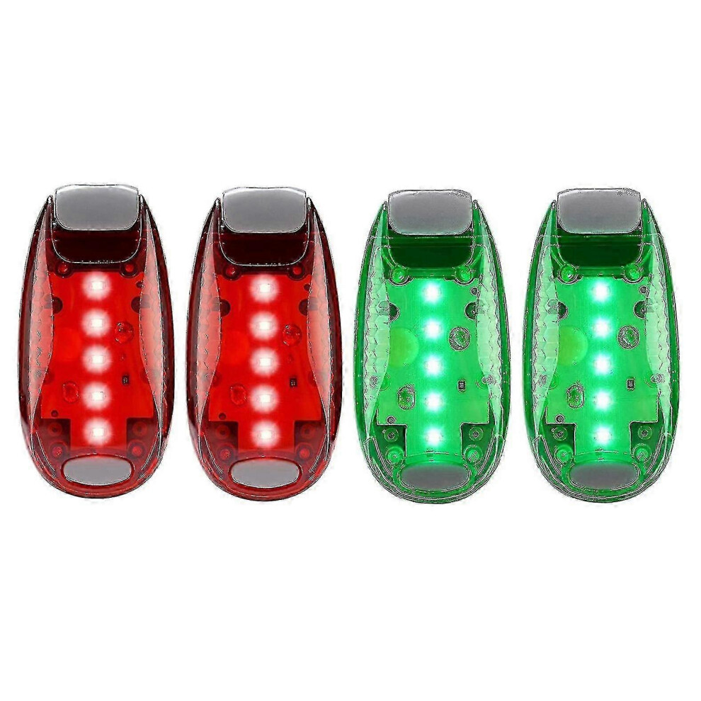 Set Of 4 Navigation S For Boats, Kayaks, Boats, Boats, Bow, Stern, Paddles, Pontoons Light/Red