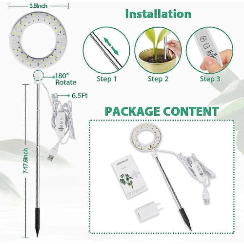 6000K White Full Spectrum LED Grow Light for Plants 1