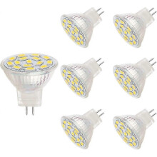 MR11 12V 3W LED Bulbs, Equivalent to 20-30W Halogen Bulbs, GU4.0 Base, Warm White (3000K, Pack of 6)