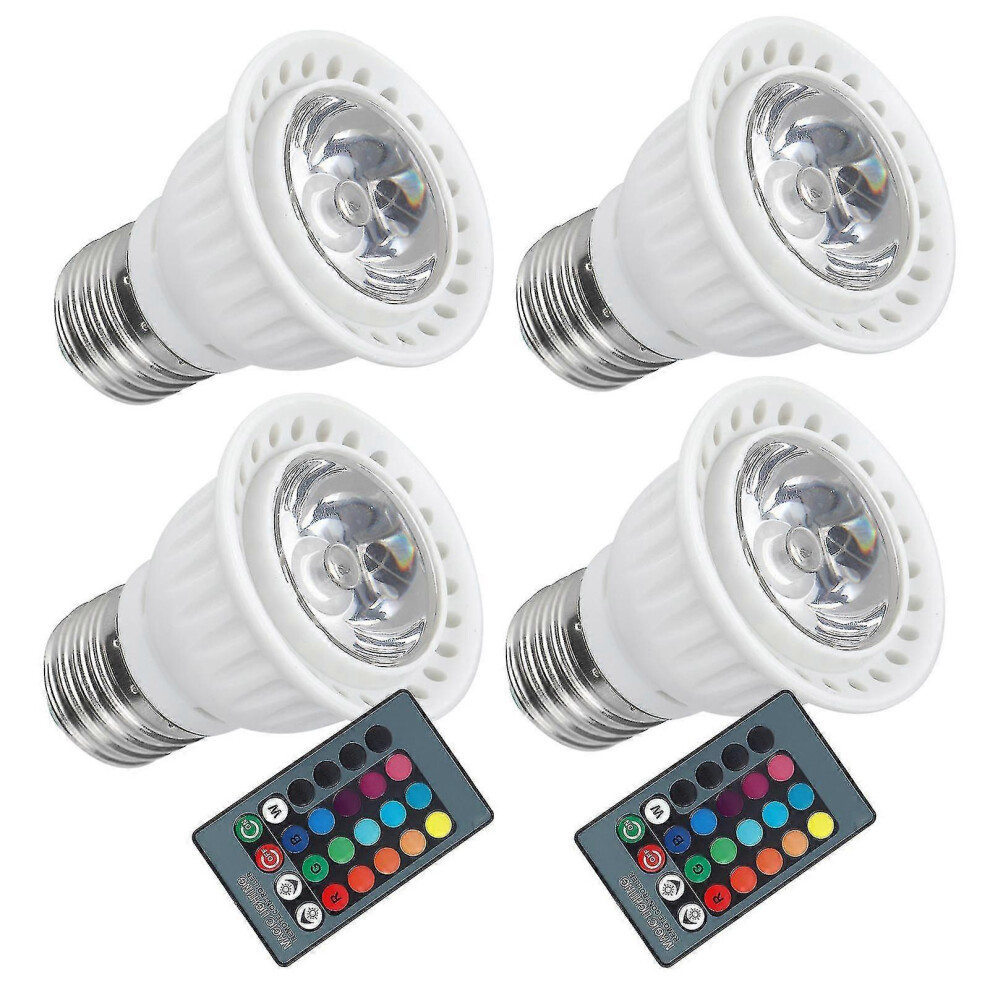 40W RGB LED Plastic Spotlight with Remote Control, Cup Accessory, 85-265V E27-hy