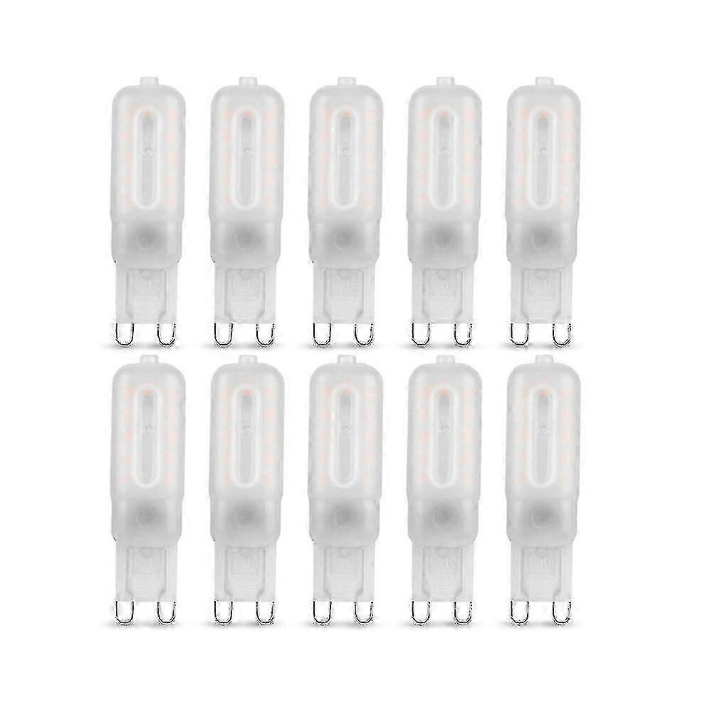 （A） 10 Pack G9 Led Bulbs 5W Cool 6000K 220V Replace Halogen Bulbs Non-Dimmable White