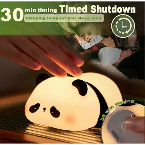 Cute Panda Night Light, Animal Shape LED Night Lamp, 3 Level Dimmable Night Light 1