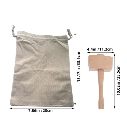 set borsa canvas con mazzuolo per tritaghiaccio, cocktail 2