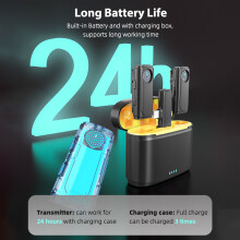 Drahtloses Mikrofonsystem mit 1 Empfänger + 2