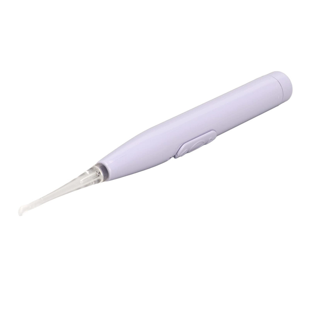 Purple Ear Cleaning Tool Usb Rechargeable Safe Led Flashlight Round Tip Ear Pick Spoon Kit With Storage Case