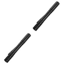 Medical Pen Light Two-Piece Set Clip-On Reusable Mini 13.0 x 2.0 x 1.5 cm Black For Doctors And Nurses