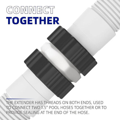 Ground Pool Split Hose Connector 1.5 Inch Pool Hose Extender Compatible With Swimming Pump Replacement Accessories 1