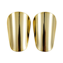 Shin Guards With Breathable Backing And Electroplated Insert Gold XS Easily Clip Design All Ages Sports Leg Equipment
