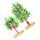 6 Pcs Simulation Fruit Tree Model For Sand Table Fake Small Trees 2