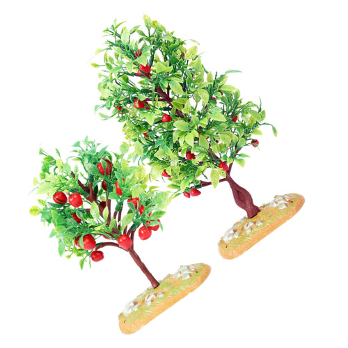 6 Pcs Simulation Fruit Tree Model For Sand Table Fake Small Trees 1